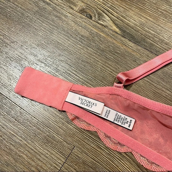 Victoria's Secret VS Dream Angels Coral Lightly Lined Demi Bra Lingerie Size 34D - Picture 8 of 9